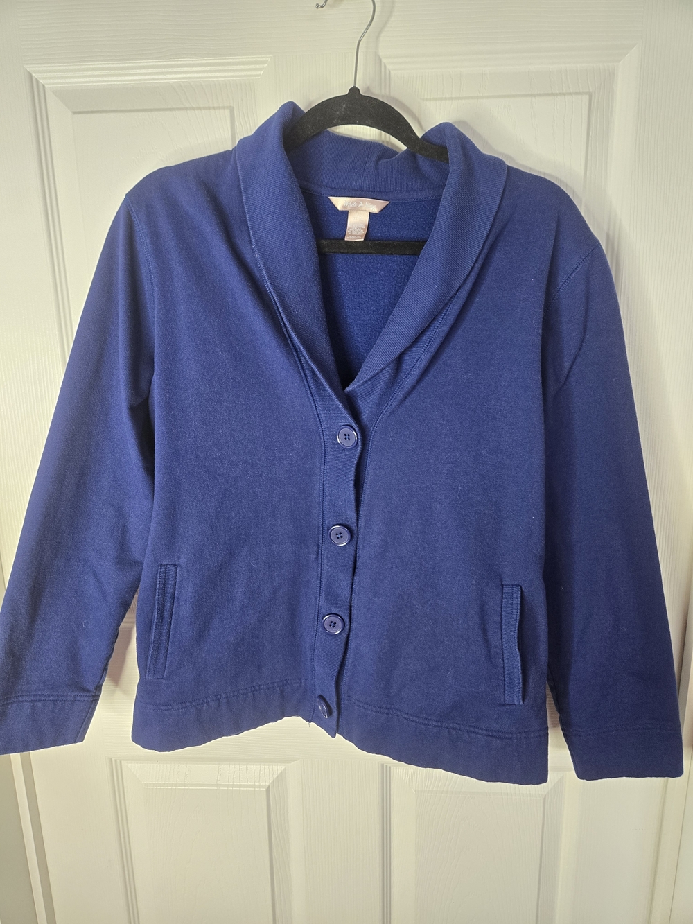 White Stag Royal Blue Shawl Collar Button Jacket